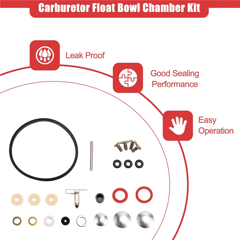 Dependable-24Pcs/Set Carburetor Rebuild Kit For Tecumseh 632760B, 632760, 632760A, 632809 Outdoor