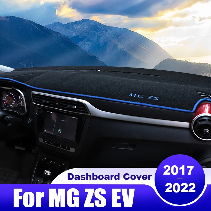 

For MG ZS EV 2017 2018 2019 2020 2021 2022 EZS Car Dashboard Cover Dash Mat Sun Shade Instrument Desk Non-slip Pad Accessories