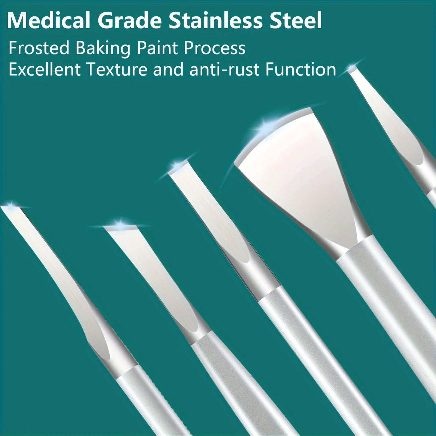 مجموعة أظافر باديكير سكين مجموعة أظافر نام مجموعة أدوات باديكير شفرة القدم العلوية (5 قطع حافظة جلدية متضمنة) #1