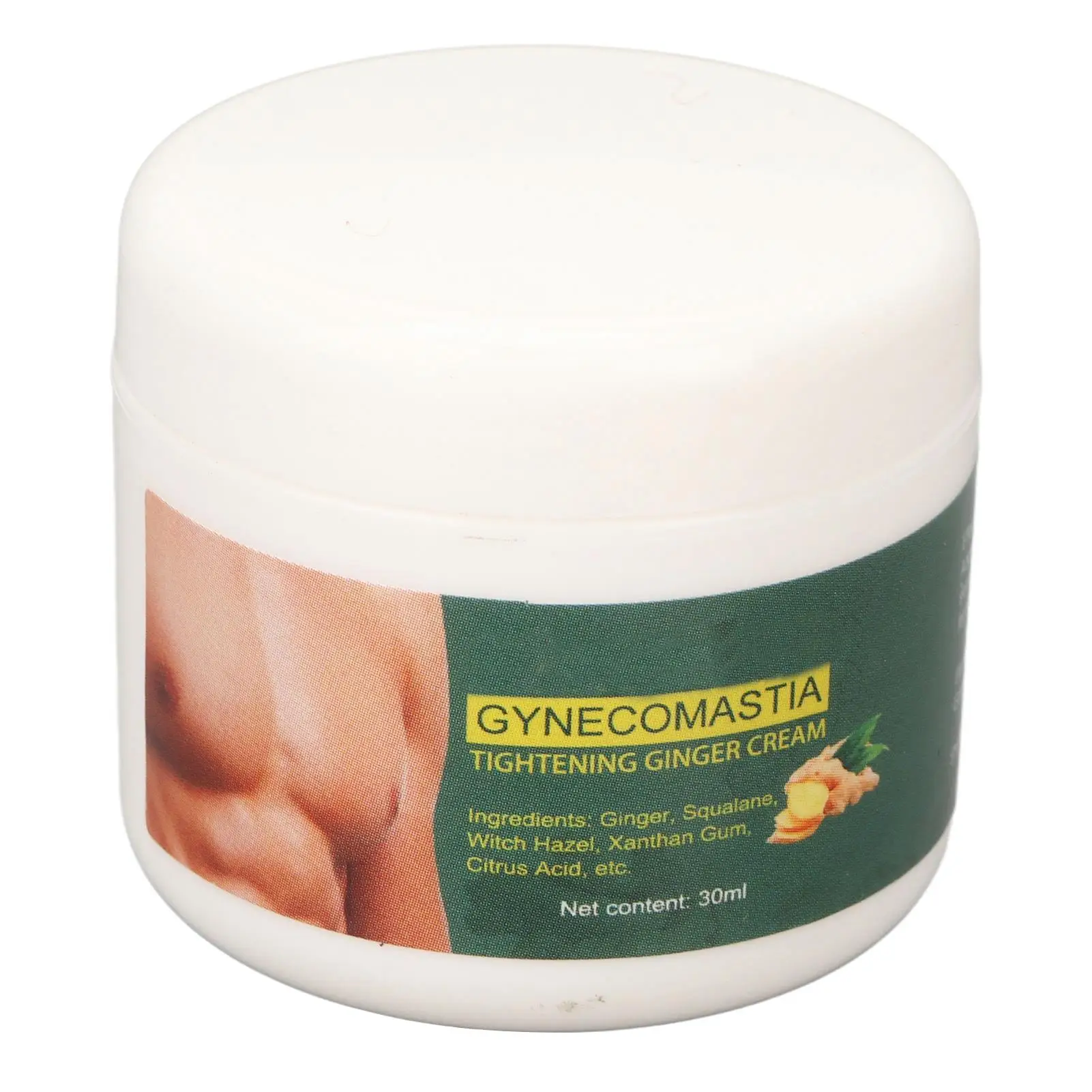 

2pcs 30ml Ginger Chest Tightening Cream for Men - Professional Gynecomastia Massage Formula