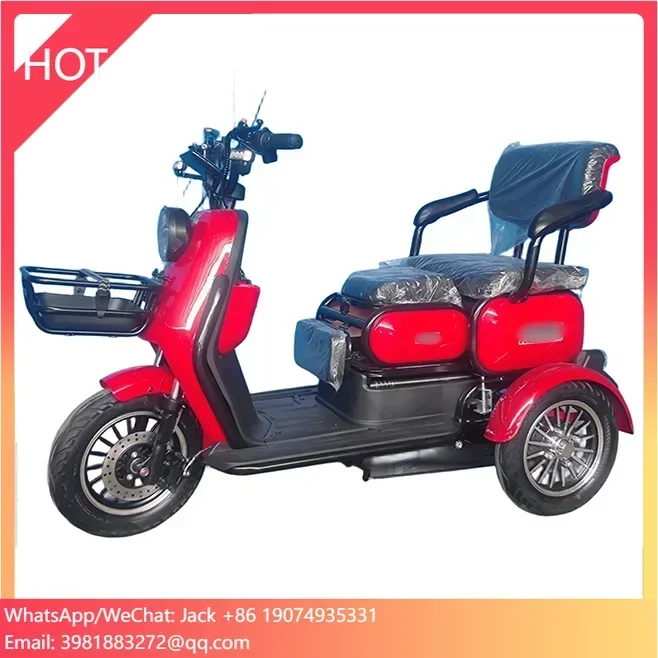 

CE 600w electric pedicab open 3 wheel Scooter bike adult electric tricycles for passenger