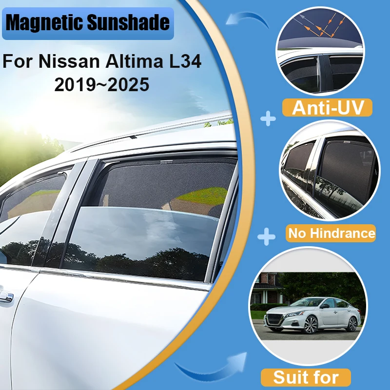 

For Nissan Altima L34 2025 2024 2023 2022 2021 2020 2019 Windshield Frame Blind Window Sun Visor Shade Anti-UV Car Accessories