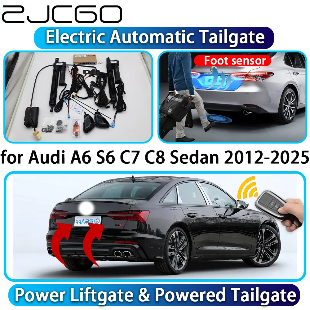 

ZJCGO for Audi A6 S6 C7 C8 Sedan 2012-2025 OEM Automatic Power Liftgate Powered Tailgate Intelligent System Car Trunk Lift Kit
