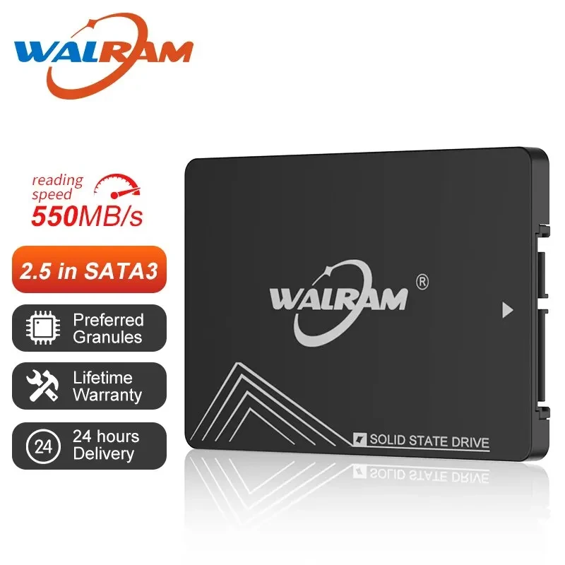 WALRAM 2.5 SATA3 SSD 1TB Hard Drive Laptop HDD 2TB 512GB 500GB 480GB 256GB 240GB 128GB 120GB Internal Desktop Solid State Drive