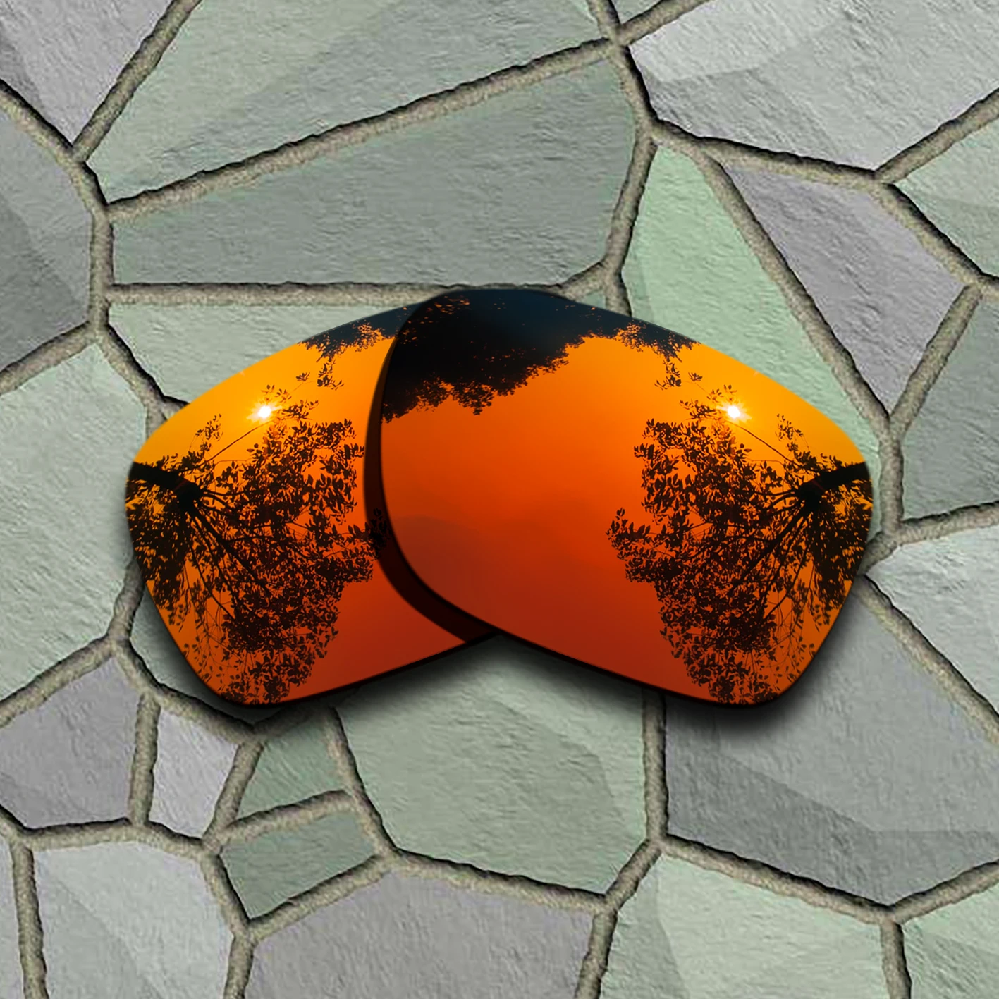 

Red Orange Sunglasses Replacement Lenses for Oakley Holbrook Metal