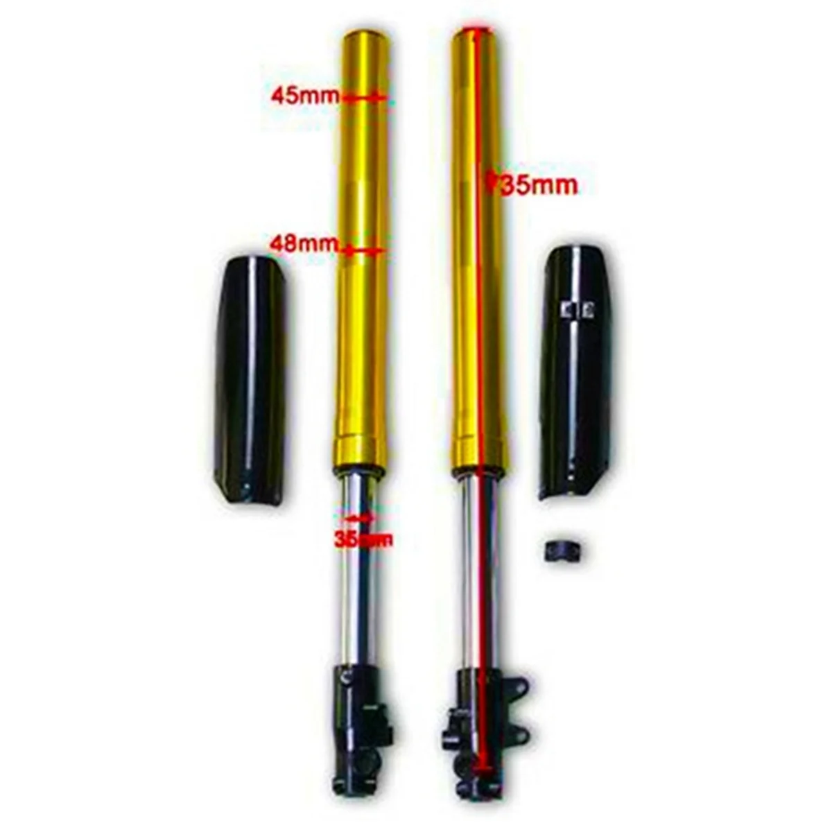 

Y79A_2 Stroke 49CC Motorcycle Front Fork Shocker for Small Mini Off-Road Motorcycle Rocket Car Mud Pit Car