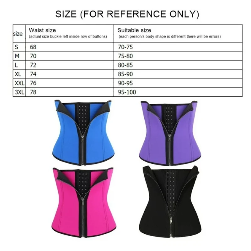 1Pc Women Tummy Control Waist Support Slimming Belt Weight Loss Waist Trainer Body Shaper Waistband Corset Belly Sheath