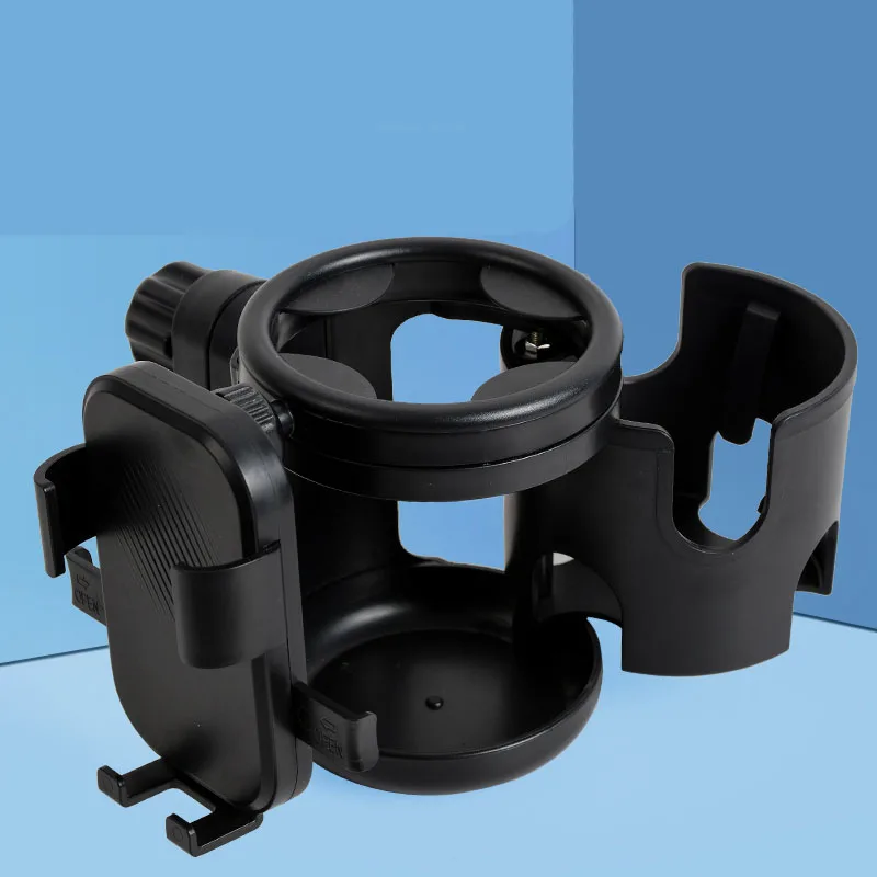 Baby Stroller  3 in 1 Cup Holder Multifunctional Non Slip 360° Rotation Coffee Holder & Phone Holder for Baby Stroller Accessori