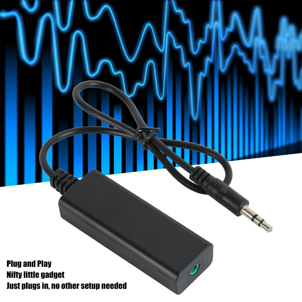 with 3.5mm Sound Cable Ground Loop Isolator Ground Loop Plug And Play Noise Isolator Filter Stereo Noise Reducer