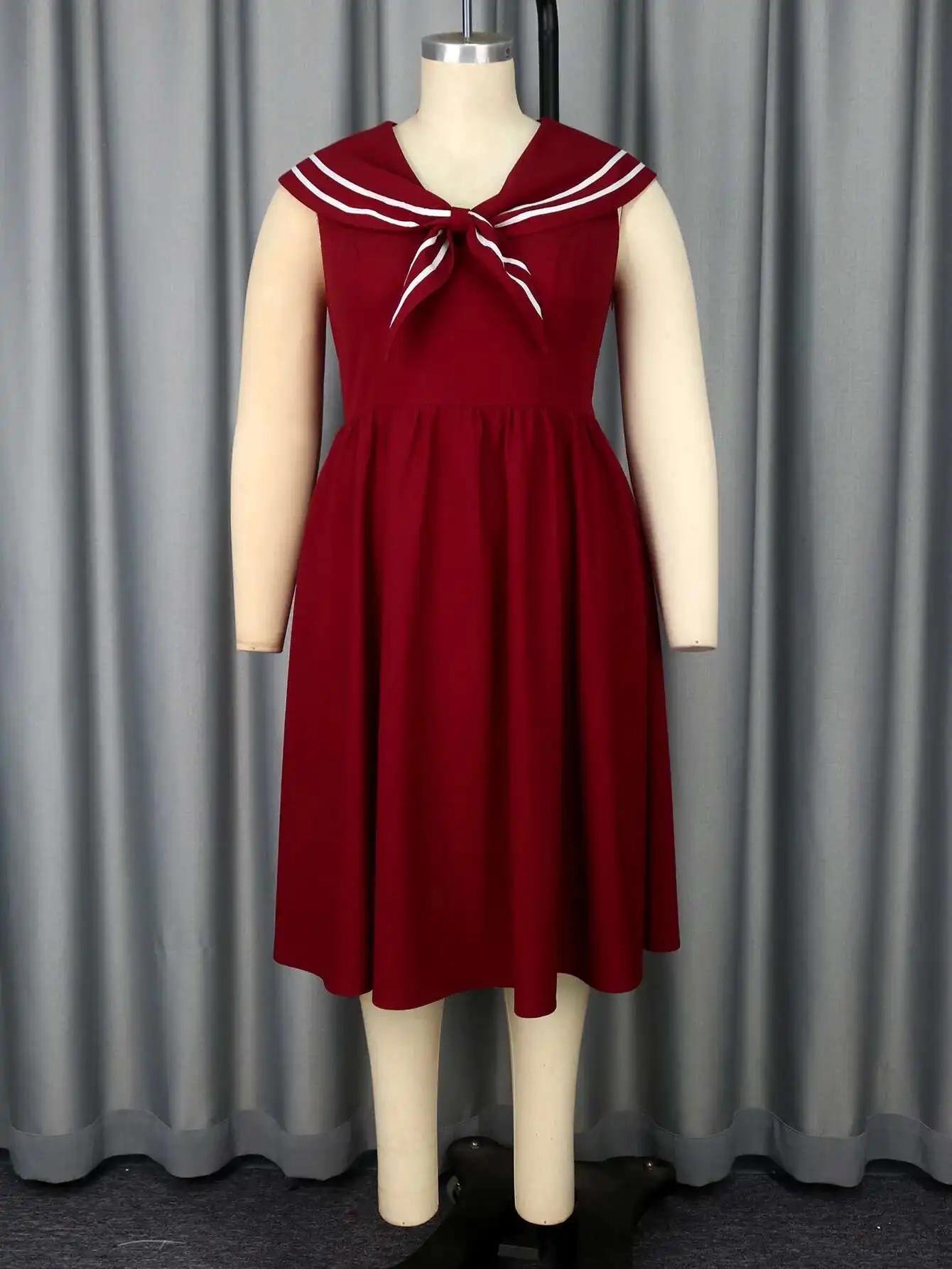 

Am 050227 Plus Size Sleeveless A-line Dress Elegant And Graceful for Banquet Party Dress Summer Dress Robe Vestido Women Elegant