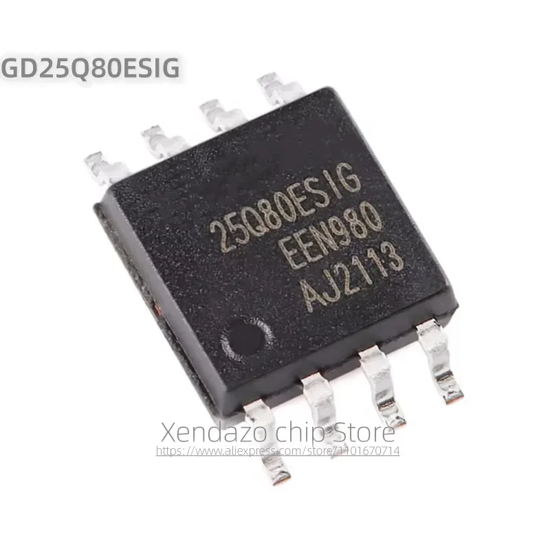 10pcs/lot GD25Q80ESIG 25Q80ESIG SOP-8 package Original genuine 8M bit serial flash memory chip