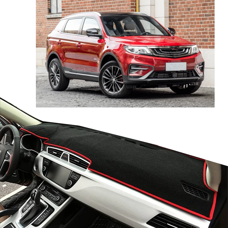 Car Accessories For Geely Atlas Emgrand X7 Sport 2016-2019 Dashmat Dashboard Cover Mat Pad Sun Visor Instrument Carpet Protector