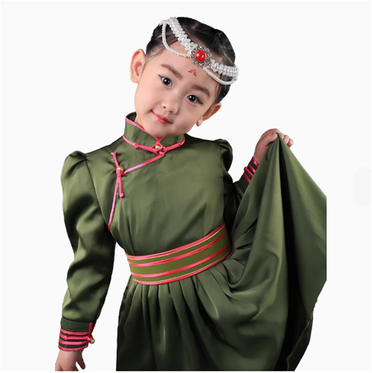 Children's Female Mongolian High end Private Customization Retro Ethnic Tibetan Elements Hairband Accessories