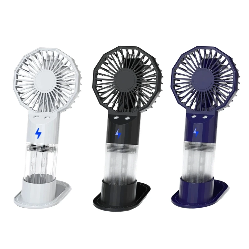 Handheld Fan Small Fan Cooling Fan Outdoor Fan 1200mAh Table Fan Plastic Texture Great for Travel and Outdoor Activity