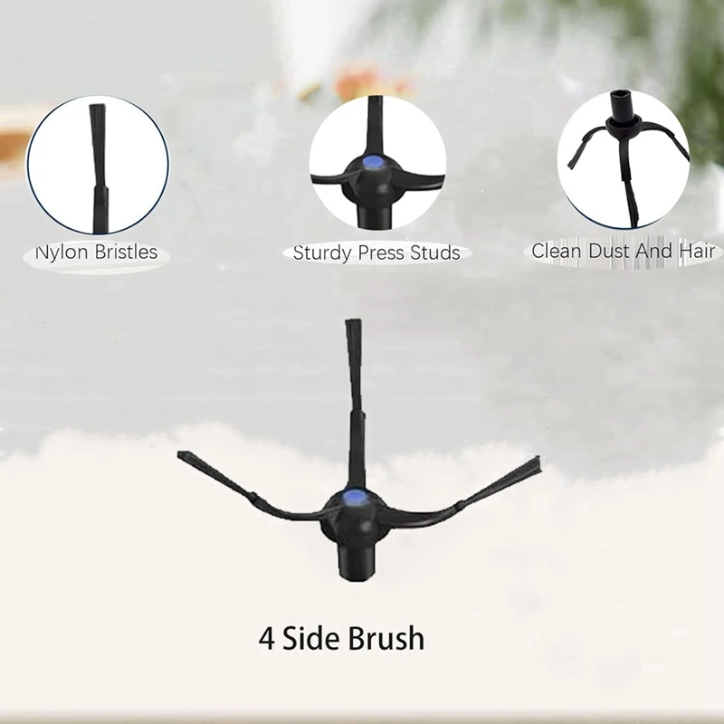 16 шт. запасные части для пылесоса ECOVACS DEEBOT X5 PRO/X5 Pro OMNI, ткань для швабры, фильтр Hepa, основная боковая щетка