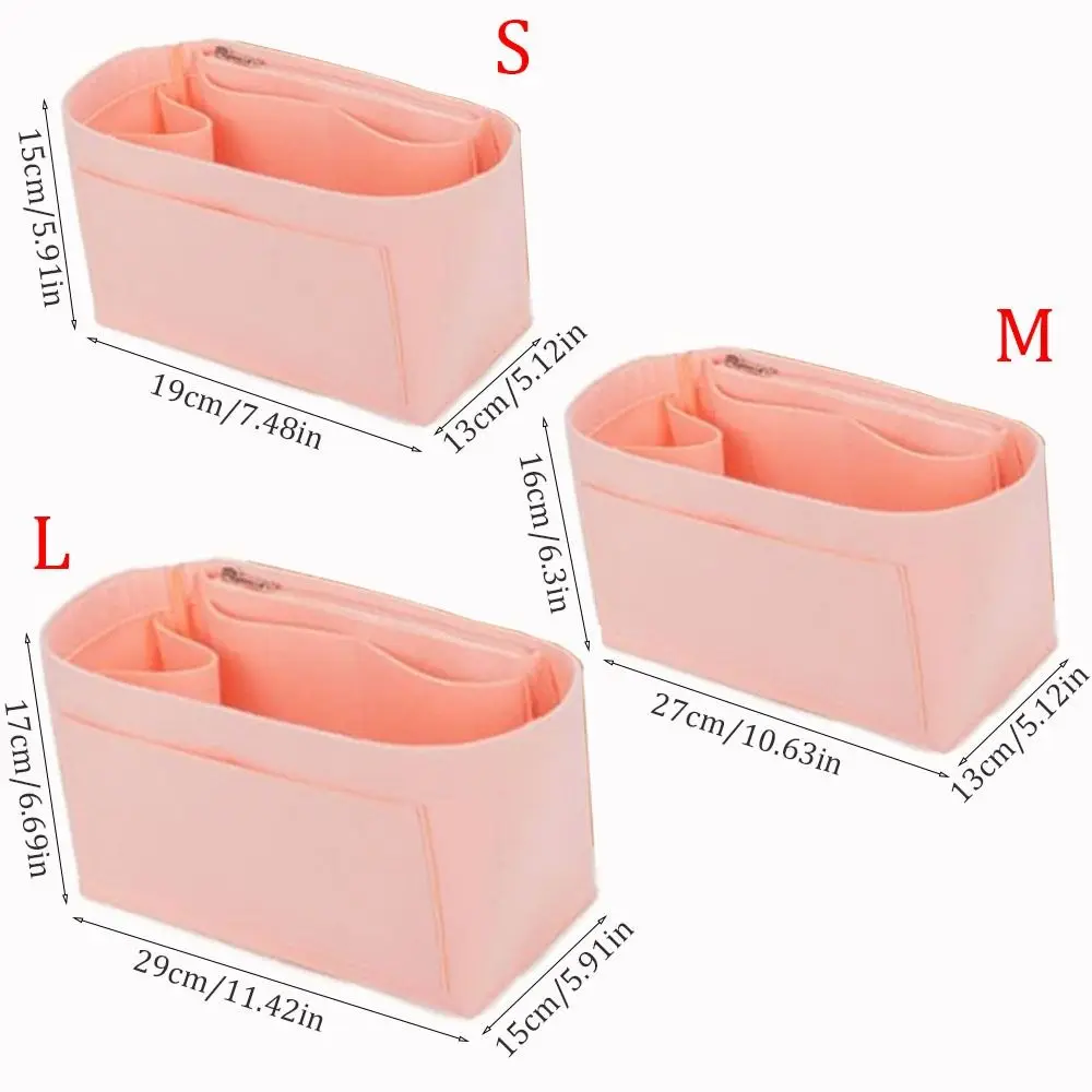 Longchamp用ポータブルオーガナイザー,耐久性のあるフェルトハンドバッグ,インサートバッグ,サポート収納,内部組織