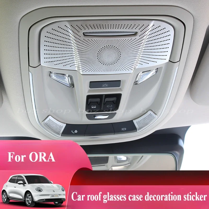 ORA 03 07 için çatı okuma işık gözlük durumda dekoratif Sticker modifiye özel okuma işık araba iç aksesuarları