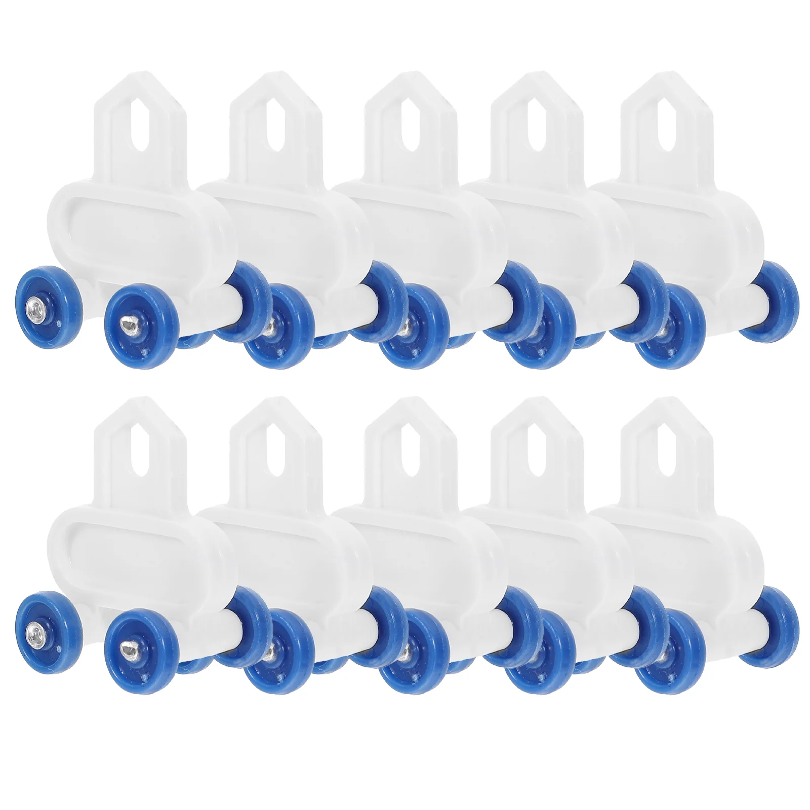 20 Pcs Rollerball Curtain Track Pulley Slide Plastic Flexible Rollers Replacement Runner