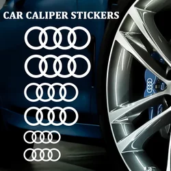 Car Brake Caliper Sticker Heat Resistant Decals Auto Accessories forAudi A3 A4 B5 B6 A3 8P 8V 8L A5 A6 C6 C5 A1 A7 A8 Q2 Q3 TT