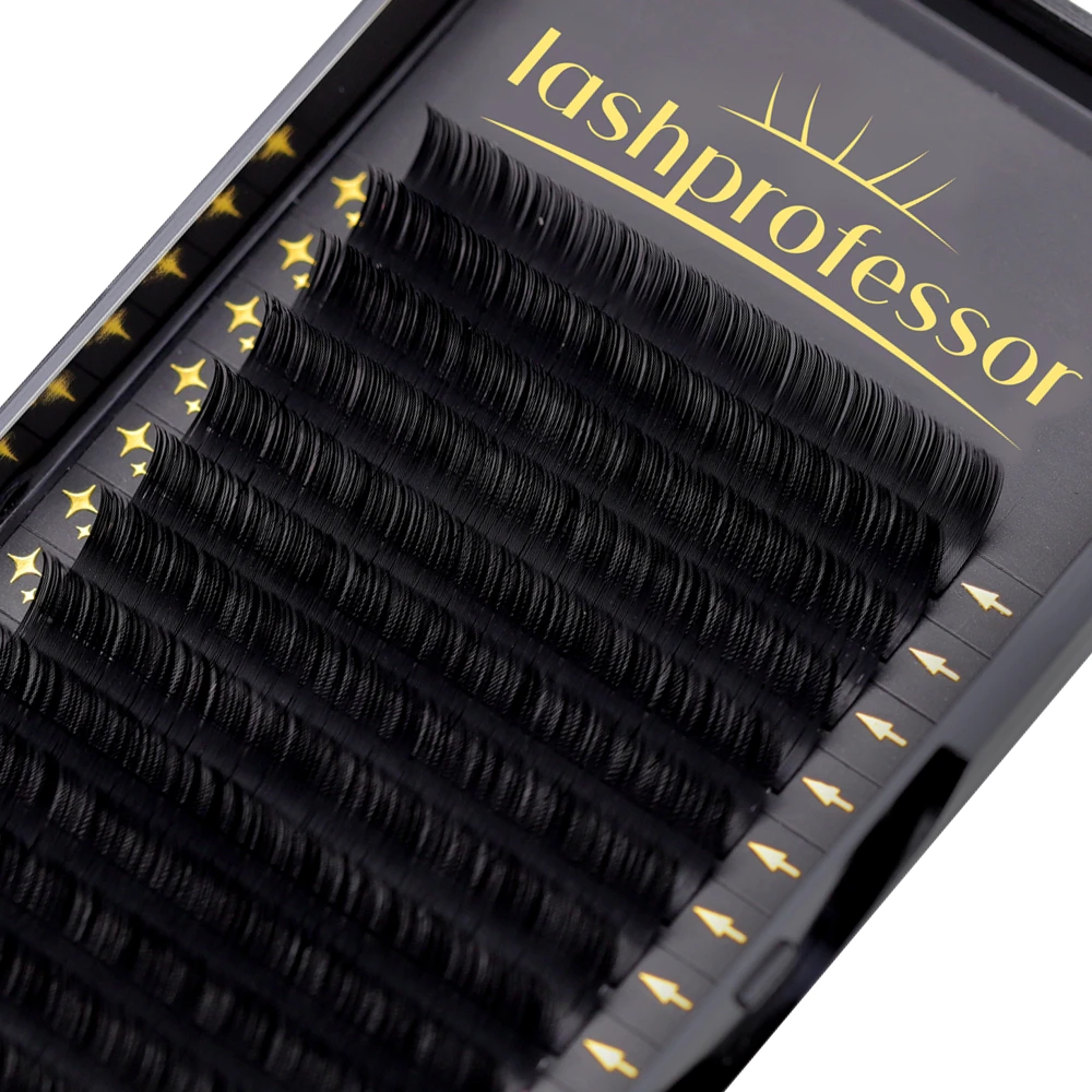 Lashprofessor Estensioni ciglia individuali 5-20mm Estensioni ciglia finte visone premium Nero opaco Ciglia finte morbide per il trucco