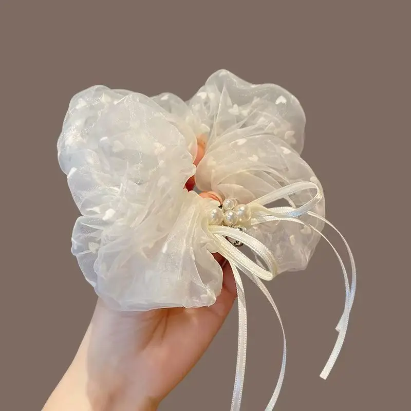 

Аксессуары для волос: белые сетчатые банты, резинки для волос для девочек, заколки для волос для женщин.