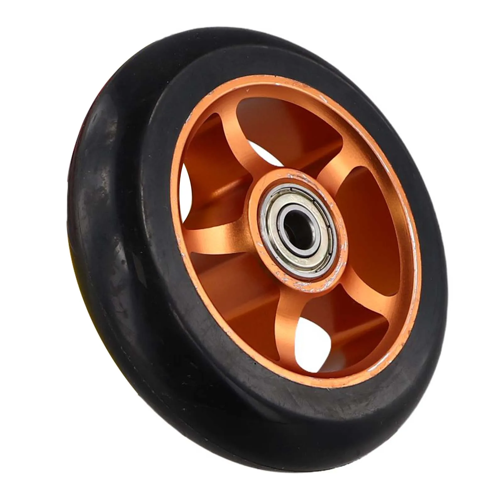 Aluminum Alloy Wheel Hub 100mm Scooter Wheels High Carbon Steel Bearings Wear Resistance Scooter Replacement Wheels Outer Tire