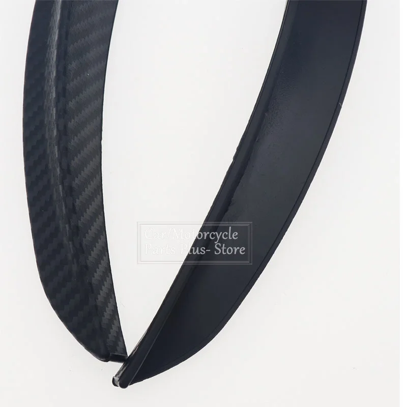 Mudguards 2pcs 25cm Universal Car SUV Fender Flare Carbon Fiber Wheel Arch Eyebrow Eyelid Lip Mud Flaps Splash Guard Protector