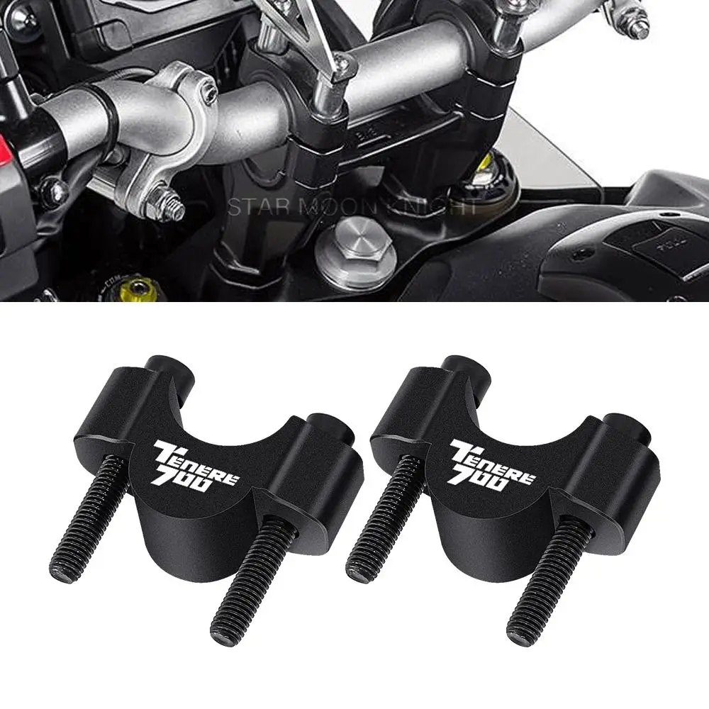 

Motorcycle Handlebar Risers Clamp Mounting Mount Riser CNC Billet Aluminum For Yamaha Tenere 700 XT700Z XTZ 700 T7 2019 - 2023