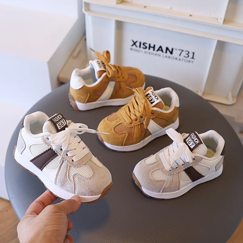 

Zapatos, осень 2023, новые детские кроссовки, удобная дышащая сетчатая обувь для мальчиков, простая универсальная повседневная обувь для девочек Tenis De Mujer