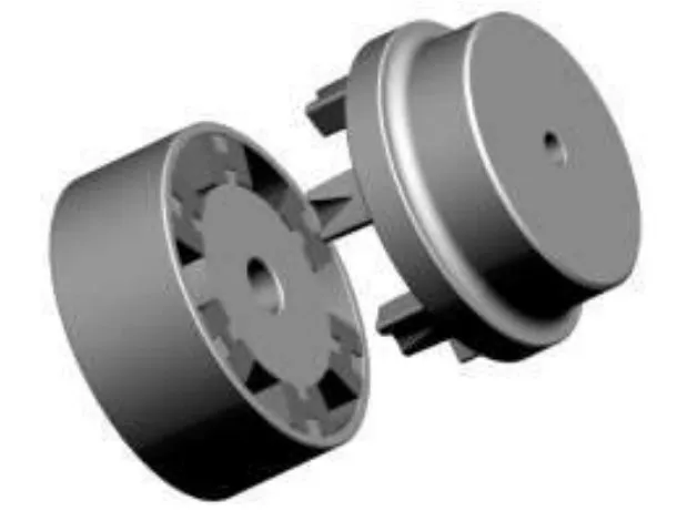 Type Flexible Shaft Coupling With H Rubber Spider