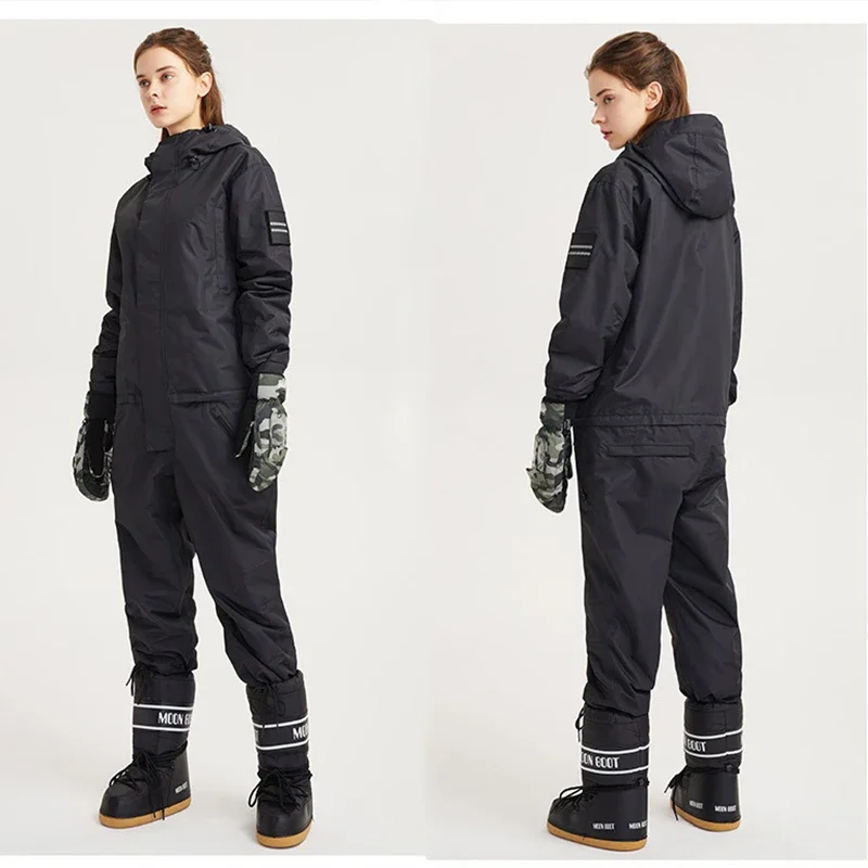 Mujeres Hombres invierno de una sola pieza nuevo estilo al aire libre impermeable esquí chaquetas de nieve pantalones conjuntos transpirable ropa de snowboard trajes