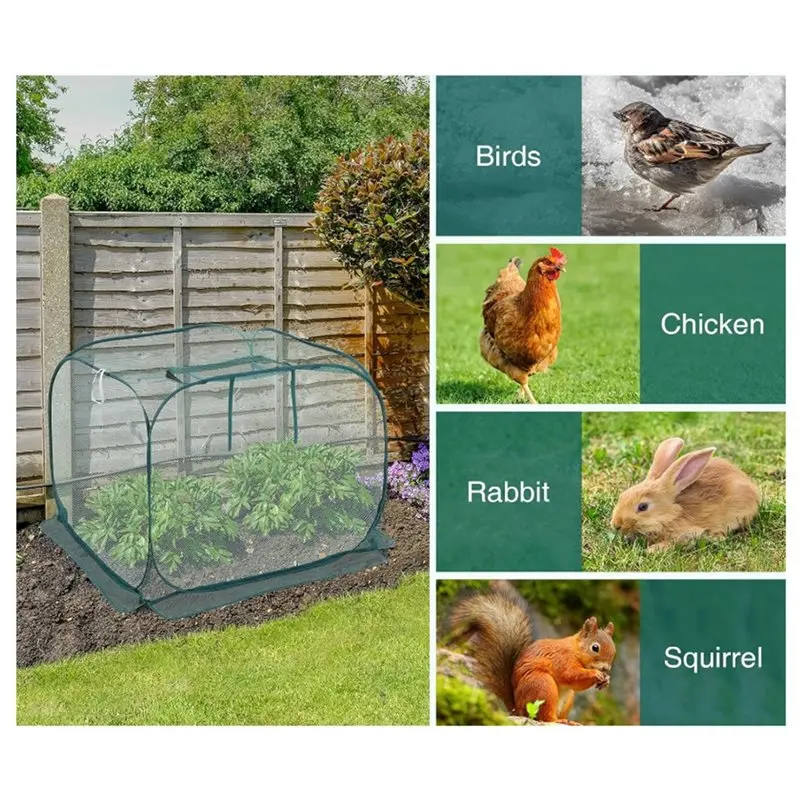 

【ПЛОЖЕНИЕ】Садовая сетка, складная сетка для защиты растений, сетчатый чехол, защита от роста для теплиц, саженцев, защитная приподнятая кровать