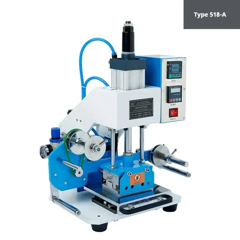 Pneumatic Hot Stamping Machine,Leather Hot Stamping Machine Creasing Transfer LOGO High Precision Automatic Roll Paper Hot