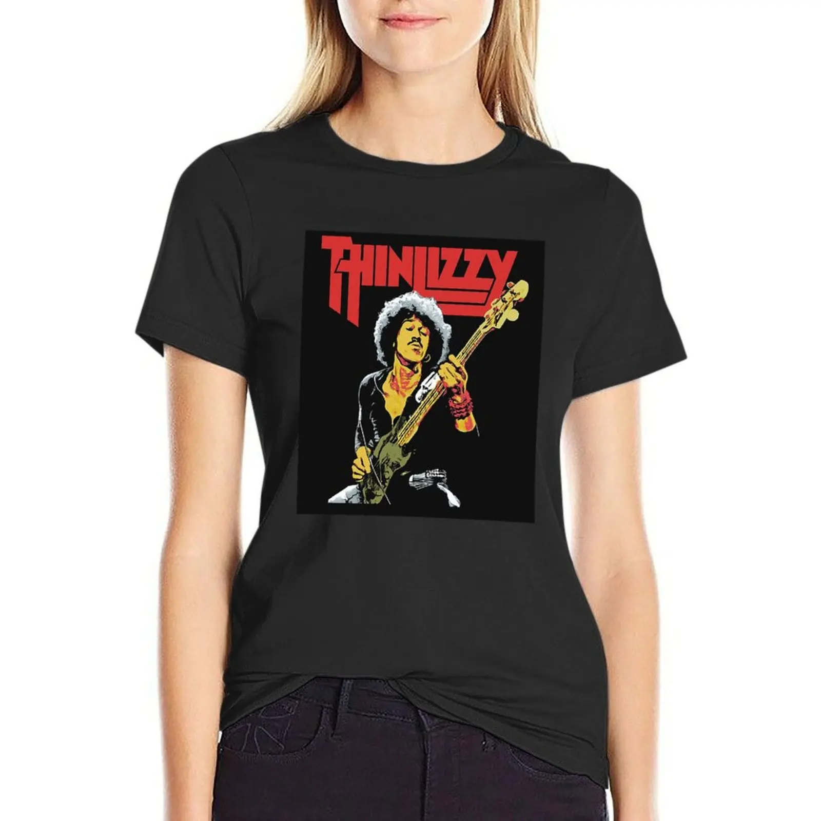 

Thin lizzy T-Shirt vintage clothes oversized summer tops Women's tops
