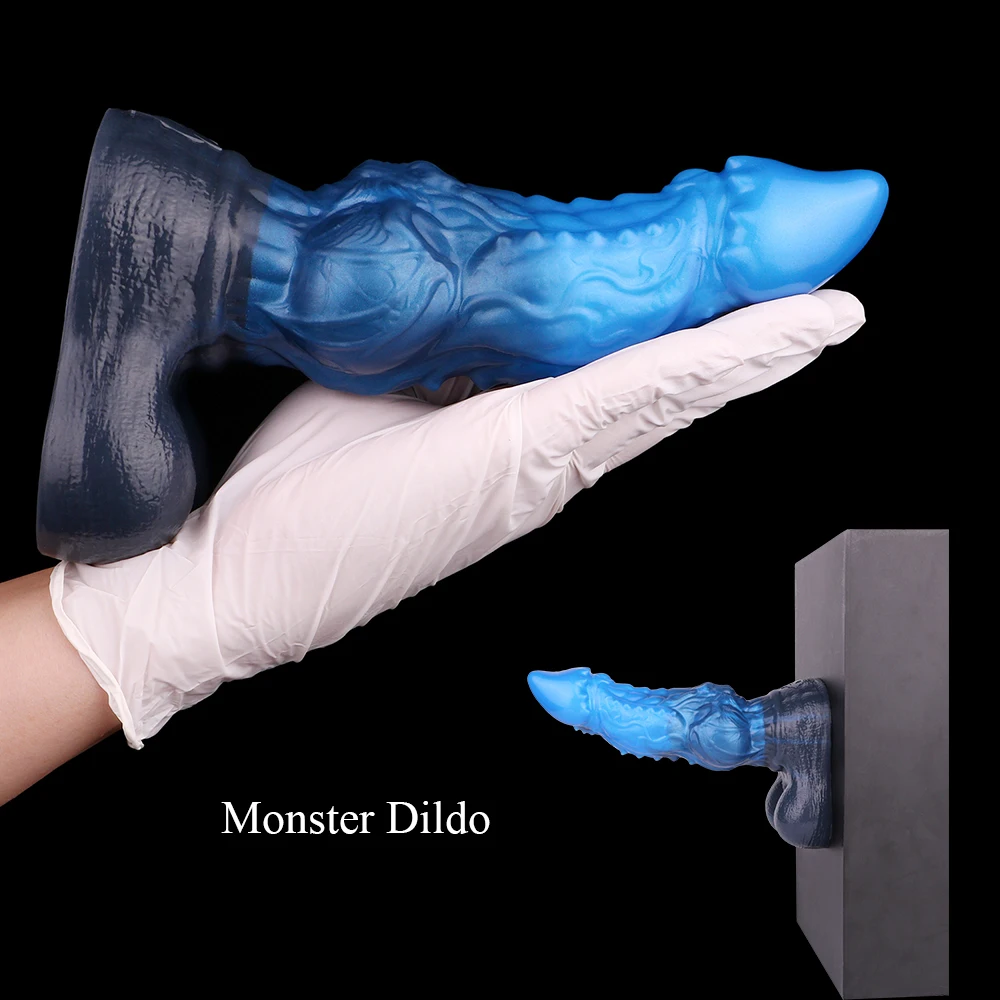 YOCY Monster Dragon Cock Double Layer Penis Vaginal Masturbator Silicone Sex Toys For Women Men Flirting Sexy Shop - view 4