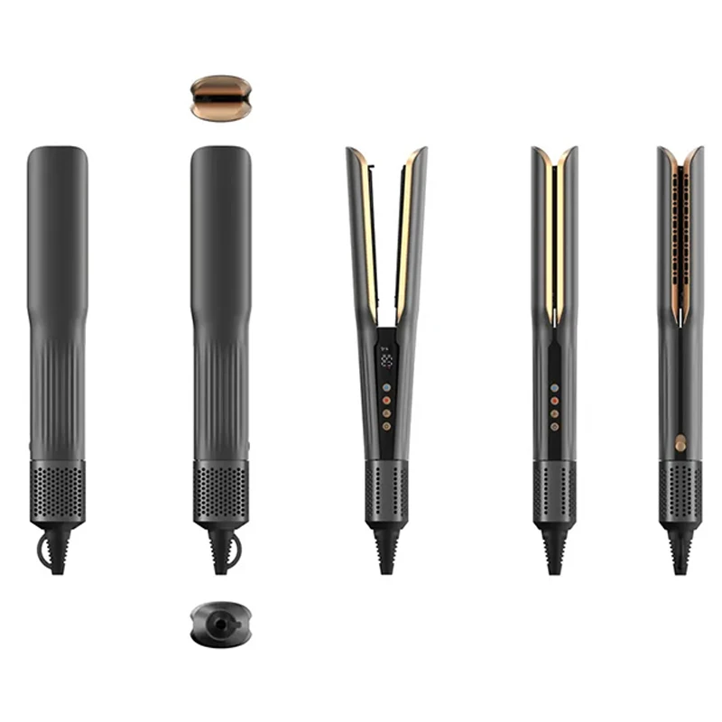 Smart Library 2 In 1 Ionic Hot Air Styler 1600W Electric Blows Hot Airflow Flat Iron Hair Dryer New  Plastic Straighten