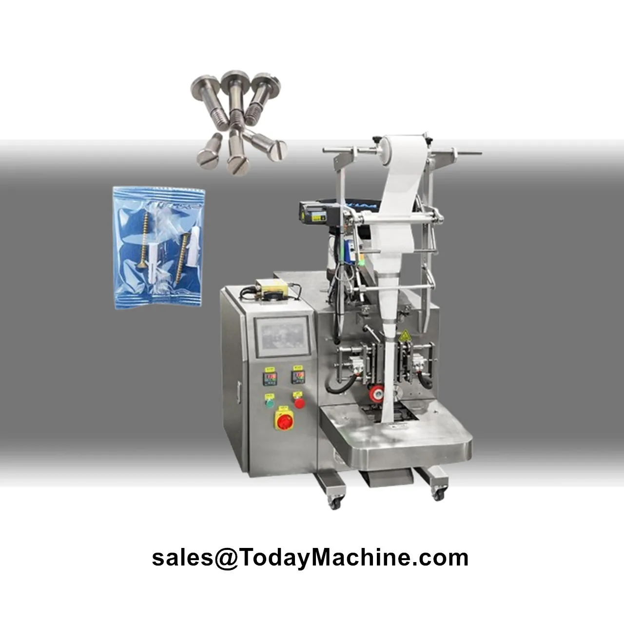 Automatic Screws Nut Bolt Counting 4 Side Seal Sachet Packing Machine