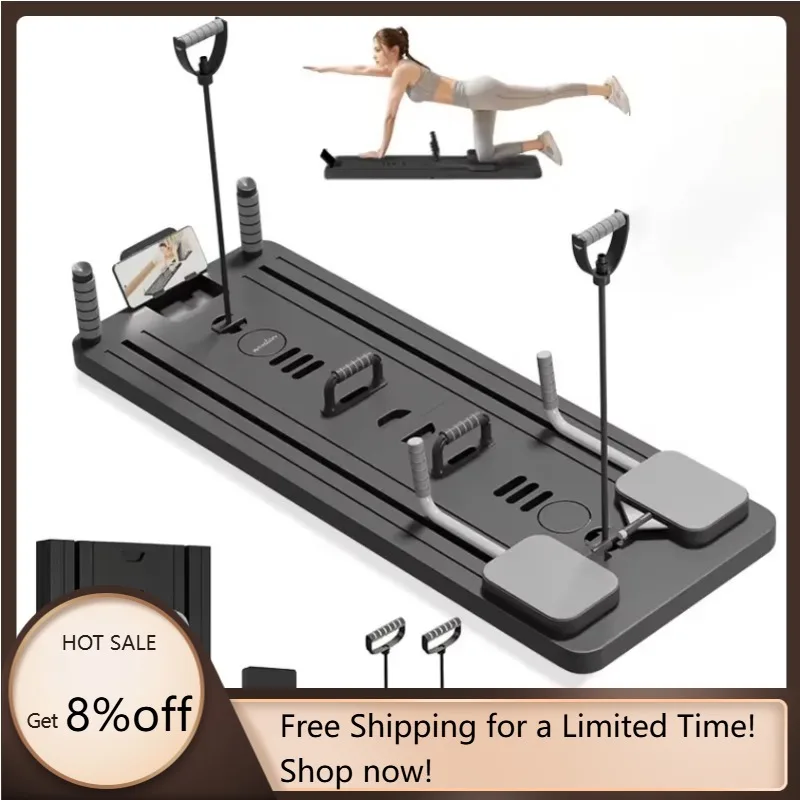 

YTYIN Multi-functional Foldable Reformer Pilates Board Fitness Gym Portable Exercise Equipment Pilates Board 6 In 1 For Home Wor