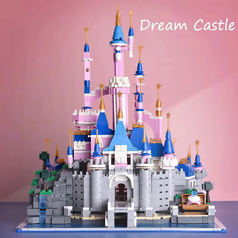 

1816pcs Creative Girls Fairy Tale Dream Castle Architecture Building Blocks MOC Model Friends Toys for Children Birthday Gifts