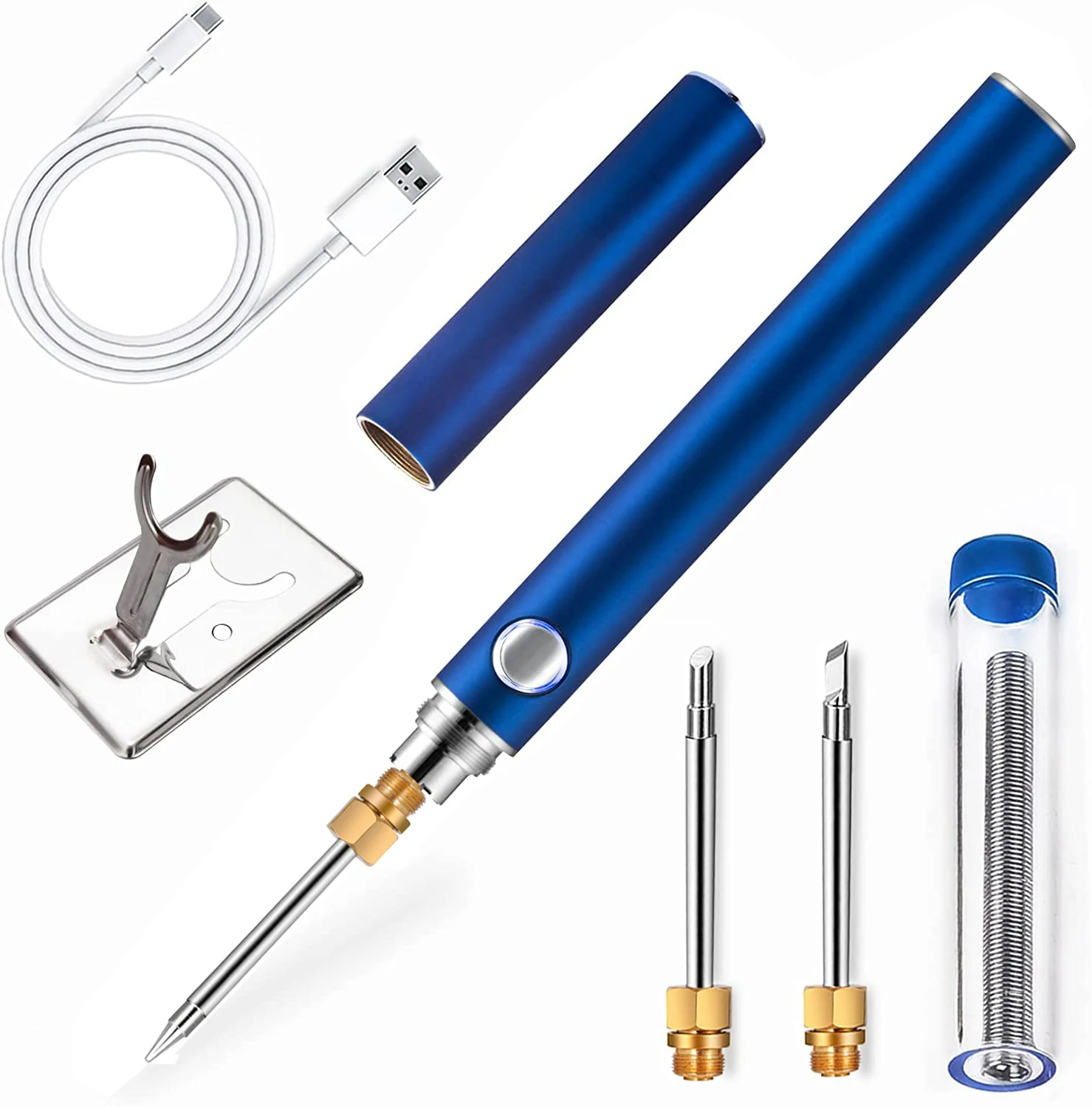 

Cordless soldering iron kit USB rechargeable portable soldering iron 510 interface fast thermoelectric soldering iron welding re