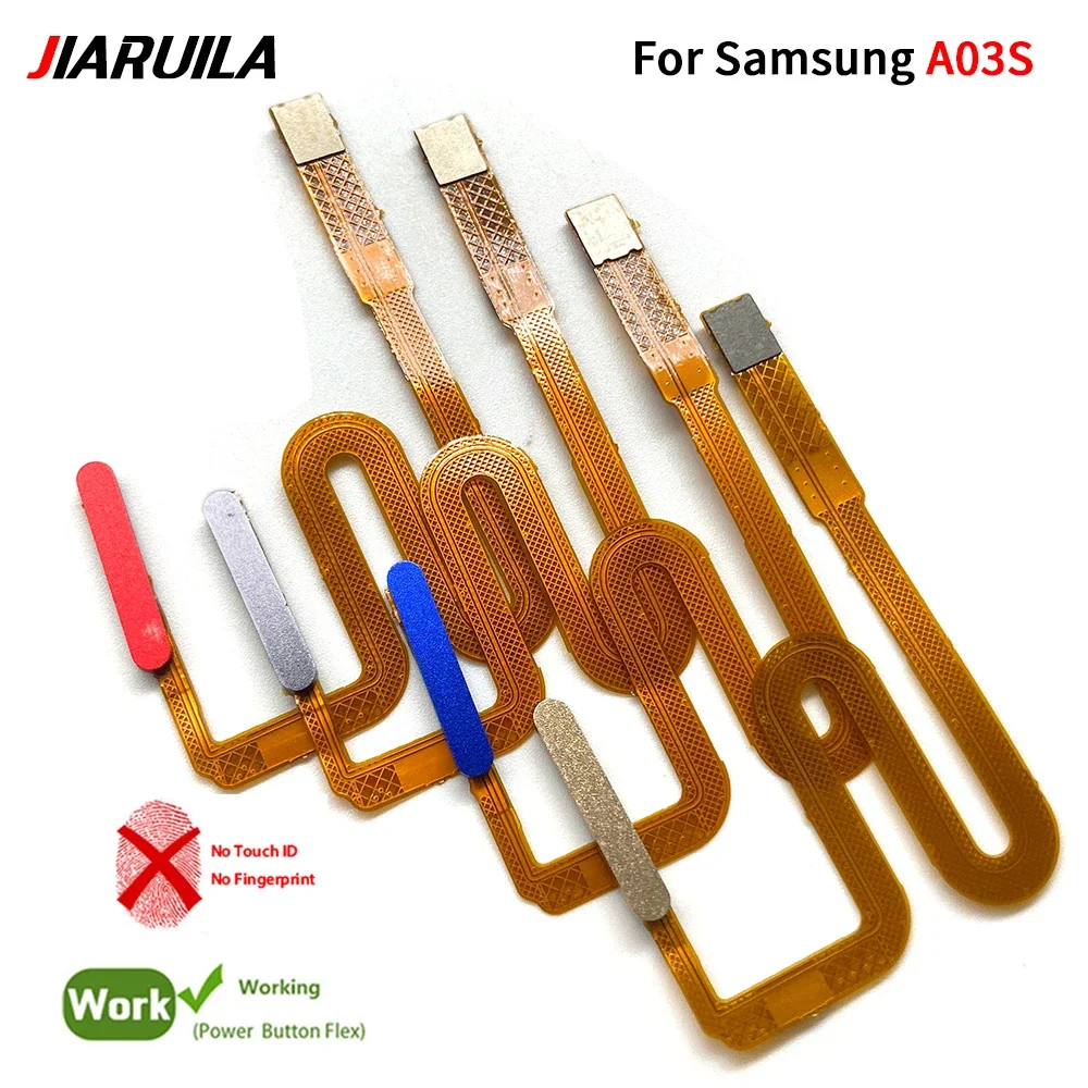 رائعة لسامسونج A03S A15 5G A23 4G بصمة الاستشعار الماسح الضوئي معرف اللمس موصل الكابلات المرنة