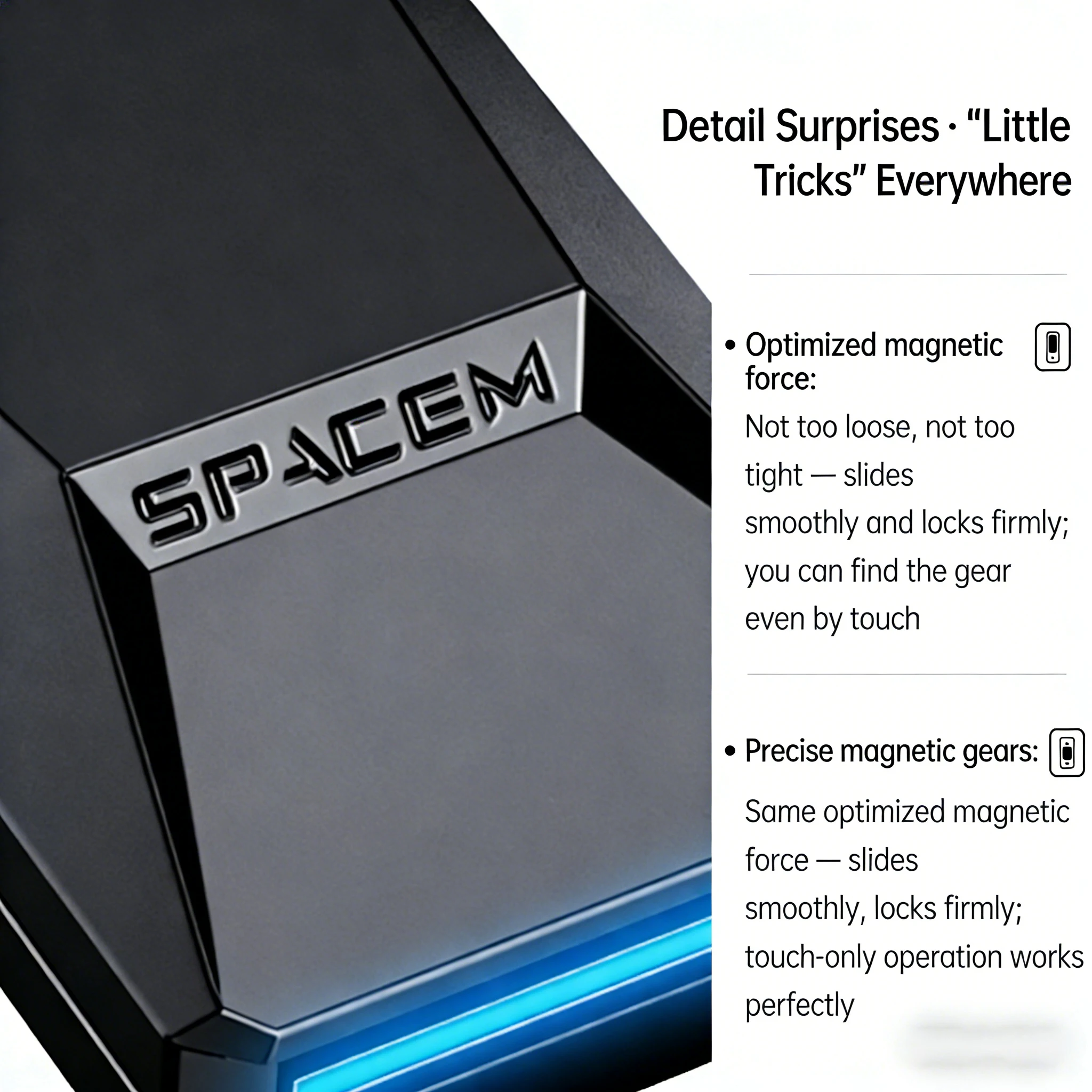 ของเล่นฟิดเจ็ตสไลเดอร์ขนาดเล็ก - ของเล่นโลหะทนทาน ช่วยคลายเครียด แก็ดเจ็ตพกพาแบบหมุนมีไฟ สำหรับบรรเทาความวิตกกังวล เสริมสมาธิ และการเล่นเสริมพัฒนาการทางประสาทสัมผัส