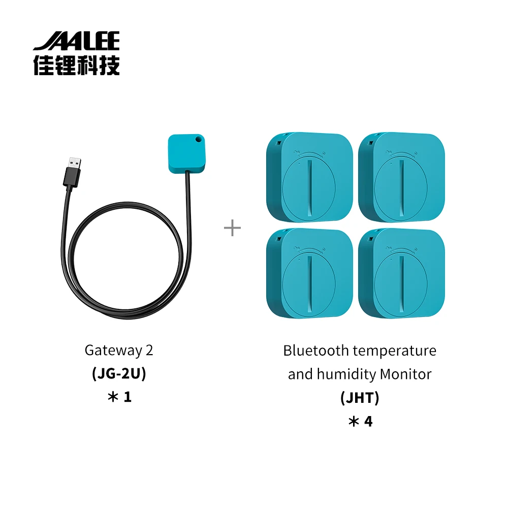 JAALEE JHT Water-Resistant Indoor/Outdoor  Temperature/Humidity/Dewpoint/VPD Smart Sensor  Thermometer/Hygrometer Logger Export