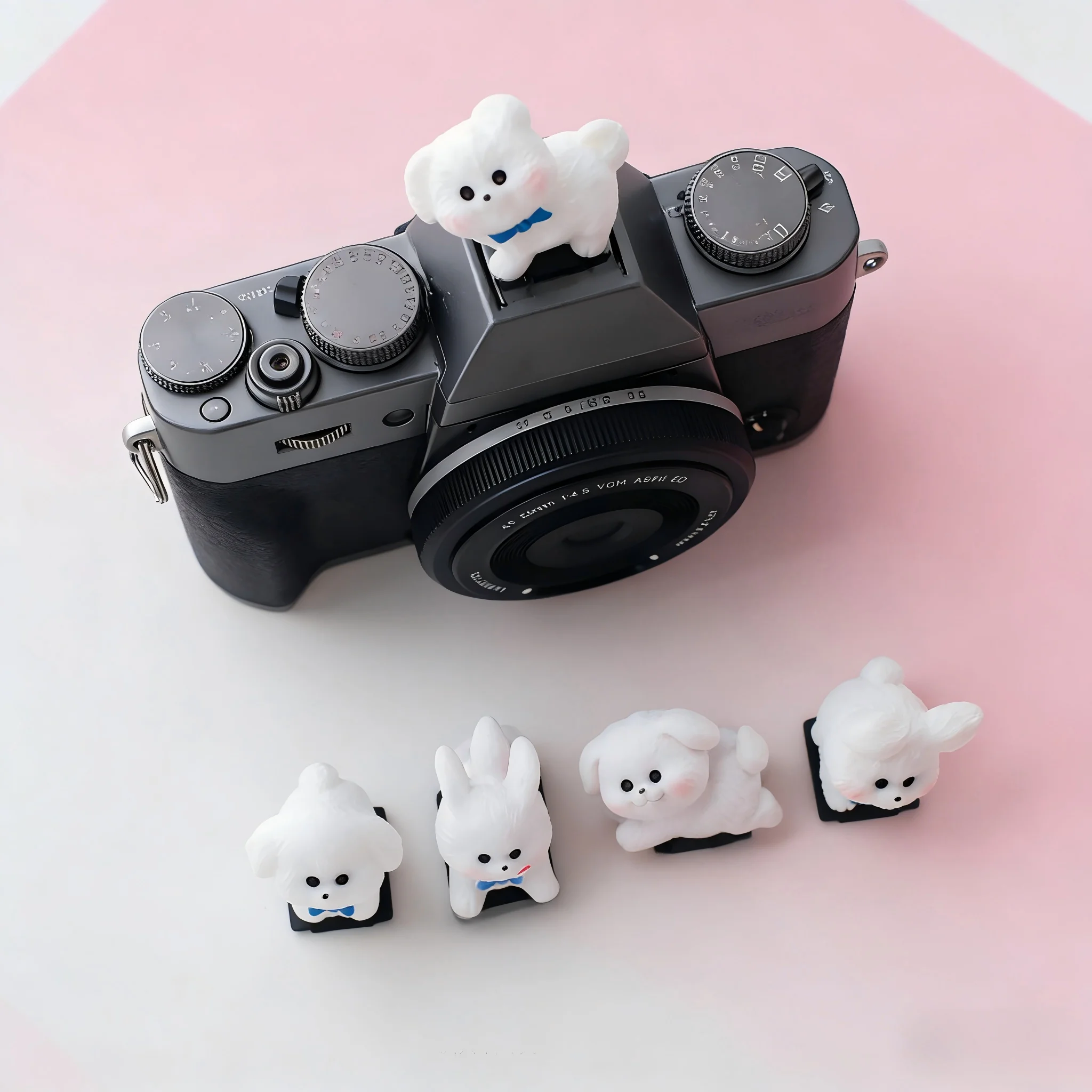 DIY Cute Dog Ornament Camera Hot Shoe Cover Protective Cap for Canon Nikon Sony Fuji XT5 XT50 XM5 Leica Mirrorless Accessories view 3