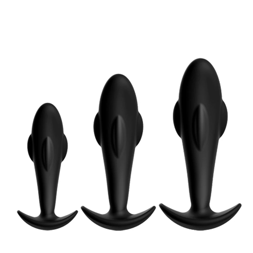 Safe Silicone Anal Plug Butt Plug Unisex Sexy Buttplug Big Dildo 3 Different Size Prostate Massager Adult Sex Toys for Men Women
