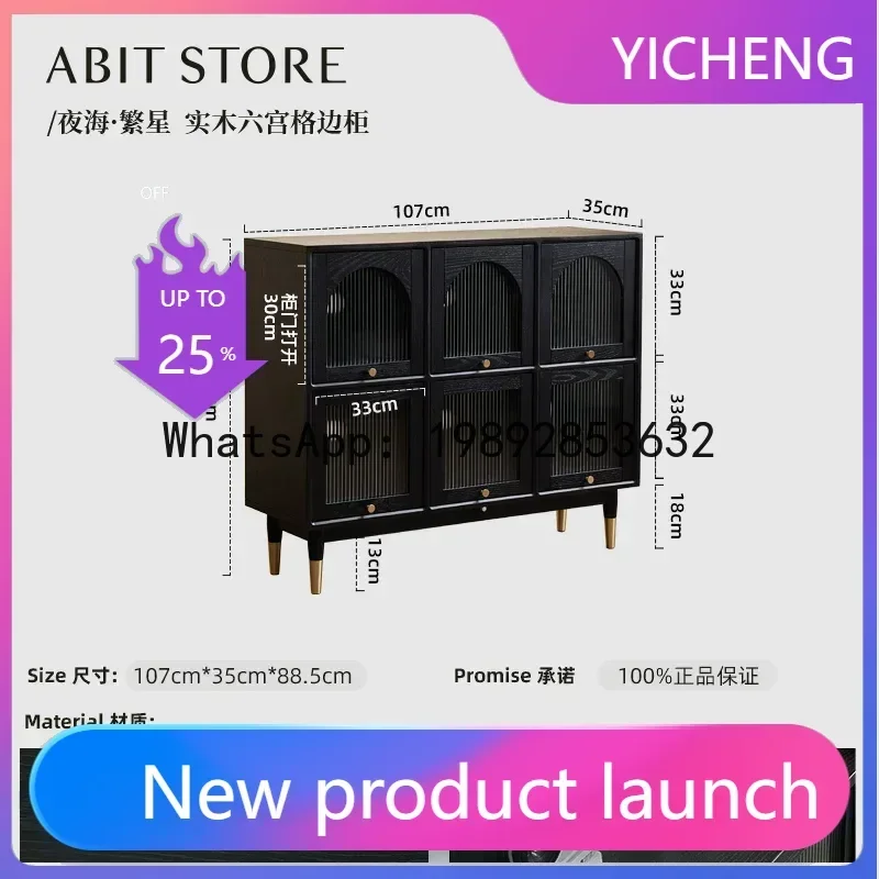 

B-2 solid wood bookcase glass door dustproof arched room display cabinet storage locker