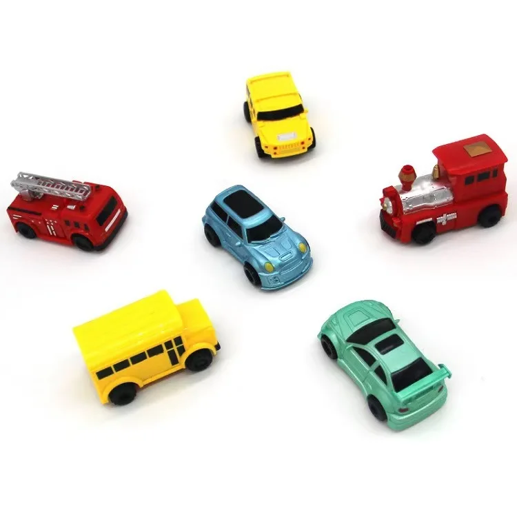 Neue Kinder Kreative Mini Spielzeug Magie Stift Elektrische Induktion Racing Zug Schule Bus Feuerwehrauto Modell Traktion Track Auto Junge Geschenk – Detail 8