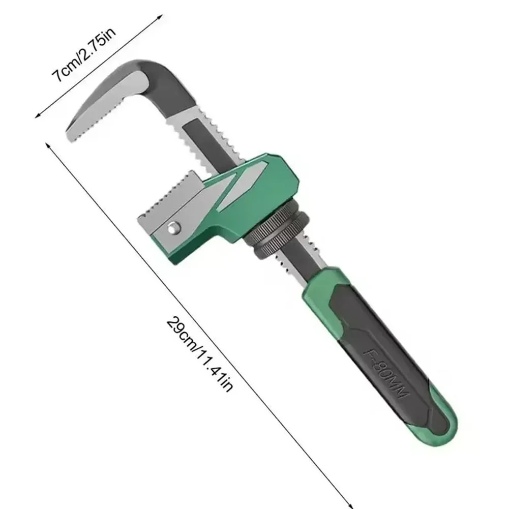Adjustable Right Angle F Type Wrench For Plumbing Large Jaw Ratchet Spanner Pipe Clamping Tool Torque Control Repair Equipment