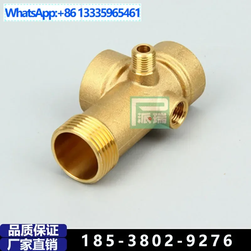 

10Pcs Thickened copper inner and outer teeth tee 2 points 3 points 4 points Copper reducer tee 1/4 3/8 1/2 inner and outer/outer