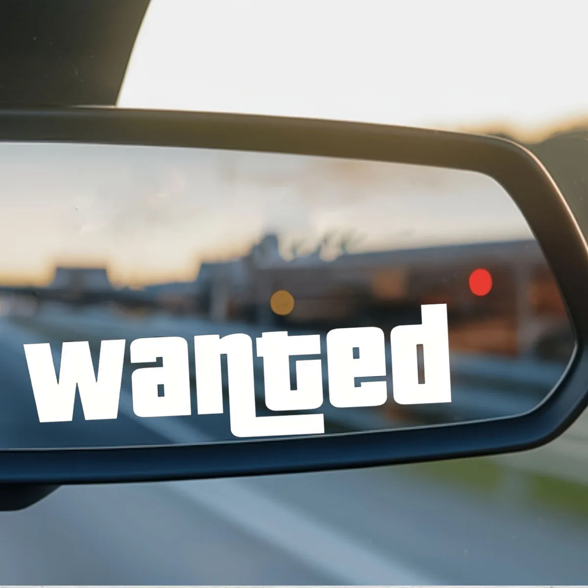 Fashion Windshield Wanted Car Window Sticker Car Motorcycle Sticker Car Decal Decorative Sticker Waterproof Sticker